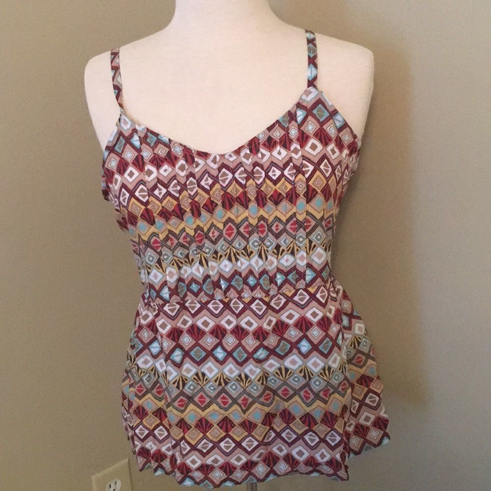 American Rag sleeveless geometric pink Tank Top